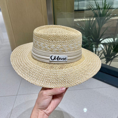 WIDE BRIM HAT MODEL 652049 IN NATURAL WOVEN STRAW