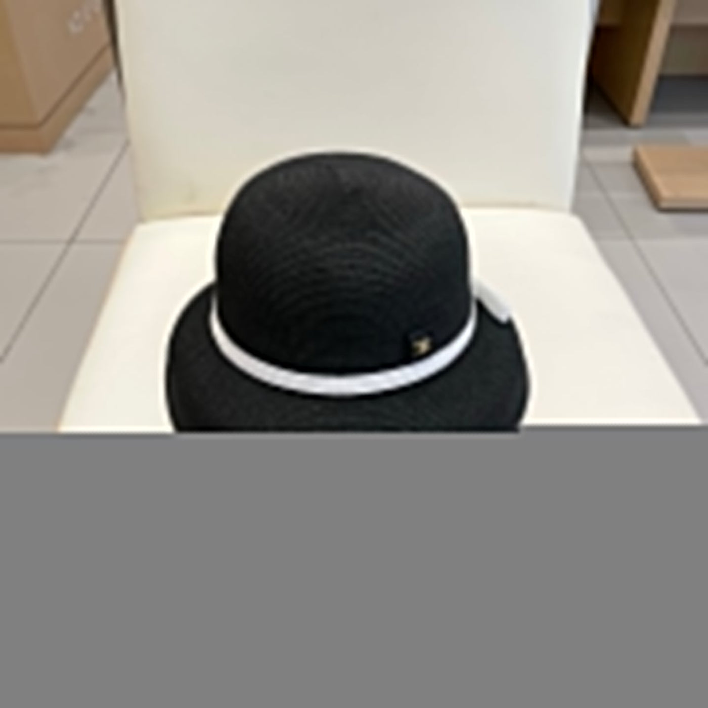 BUKET HAT MODEL 650561 IN BLACK SPRAY FABRIC