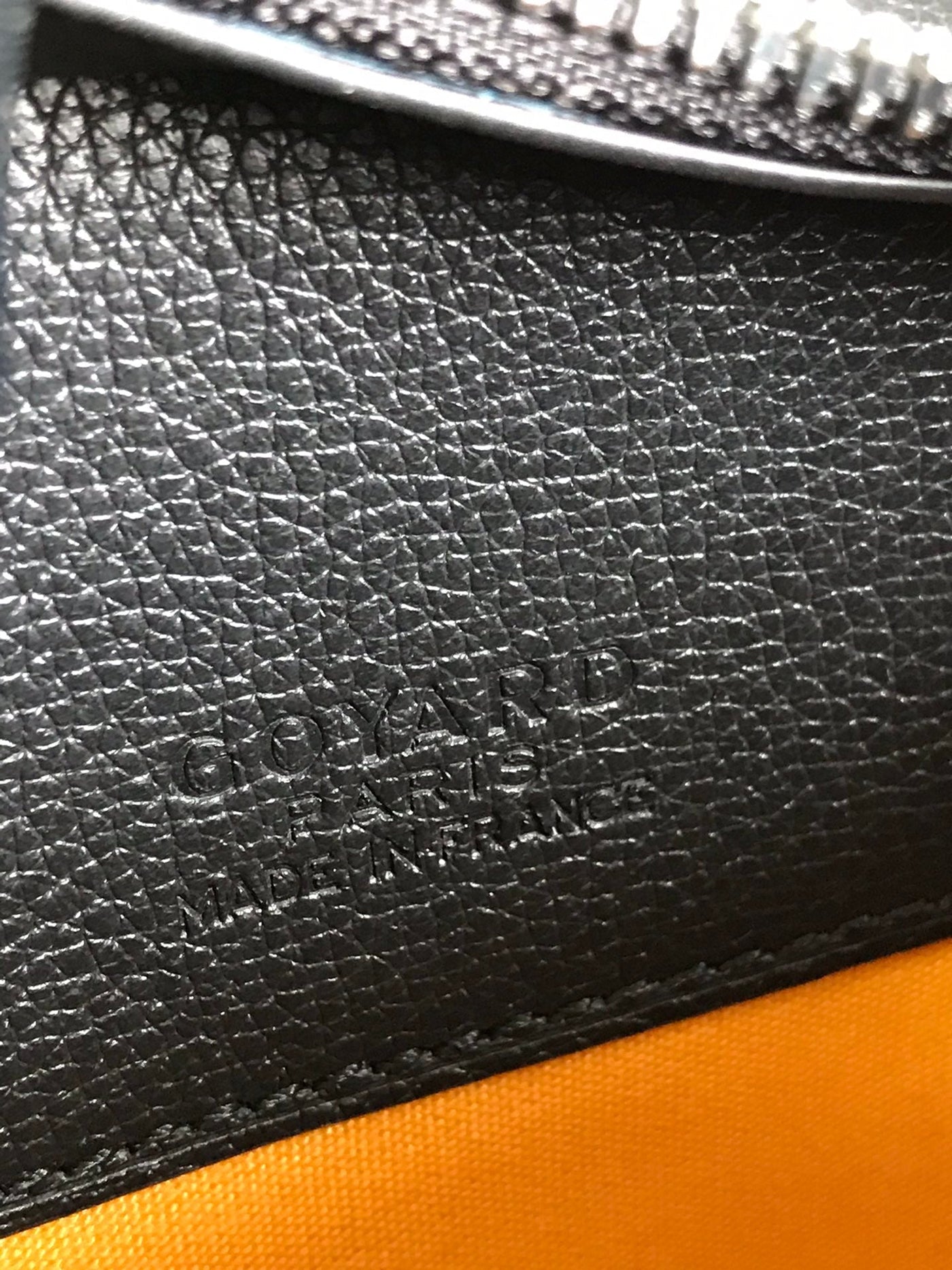 HIRONDELLE BAG 25 IN BLACK LAMBSKIN AND GOYARDINE CANVAS